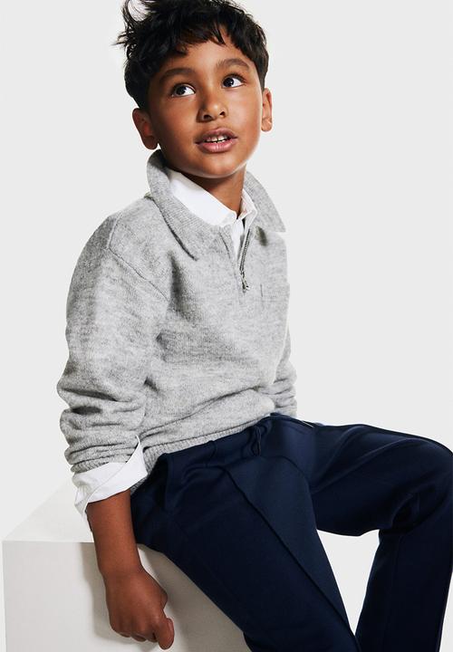 H&M - Crease-leg joggers - dark blue