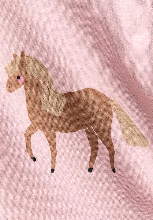 H&M - Sweatshirt dress - pink/horses
