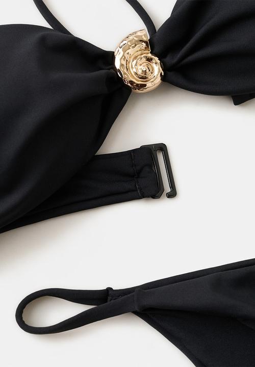 MANGO - Bikini top kilda- black
