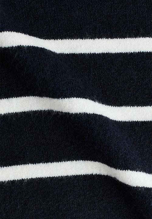 H&M - Jumper - navy blue/striped