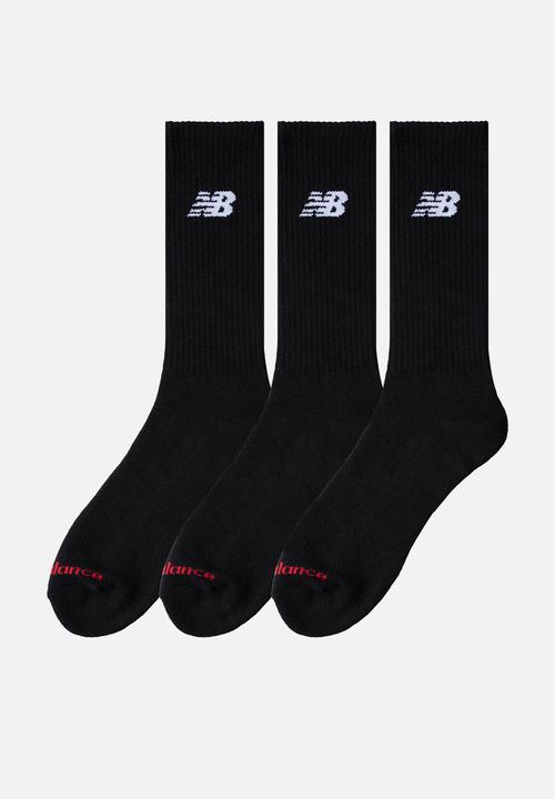 New Balance  - Everyday Crew Sock 3Pk - Black