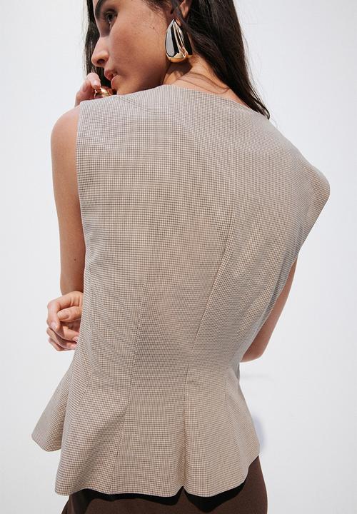 H&M - Peplum waistcoat - beige