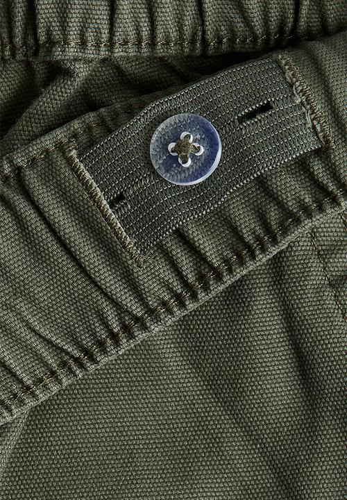 H&M - Canvas carpenter trousers - khaki green