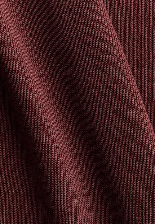 H&M - Fine-knit sleeveless polo-neck top - dark red