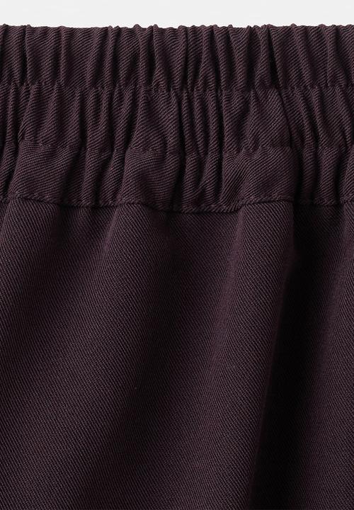 MANGO - Trousers sophie- dark red