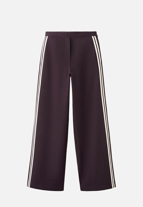 MANGO - Trousers sophie- dark red