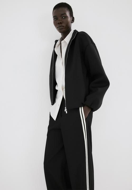 MANGO - Trousers sophie- black