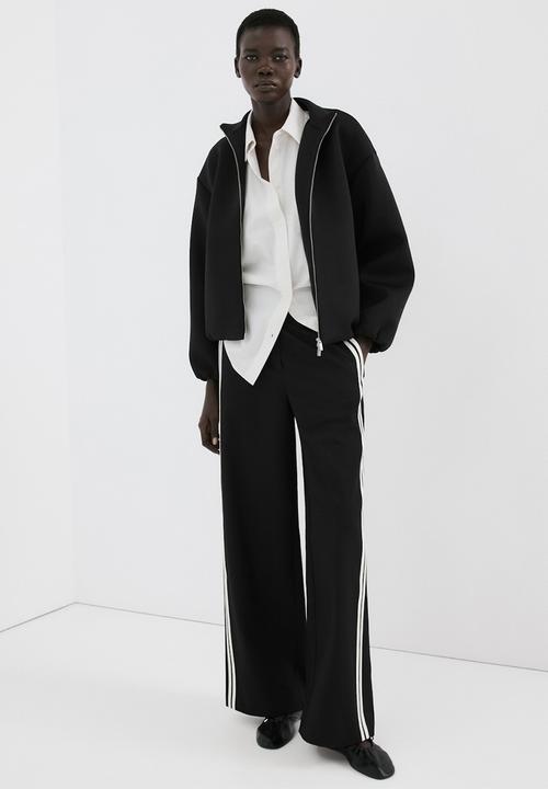 MANGO - Trousers sophie- black