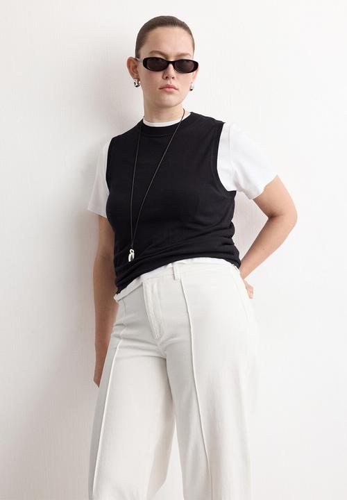 MANGO - Jeans paloma- white