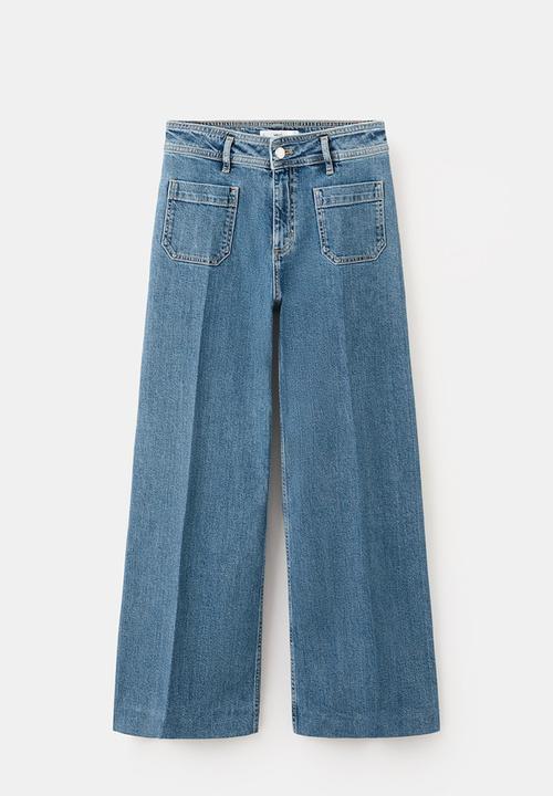 MANGO - Jeans jessie  -  open blue