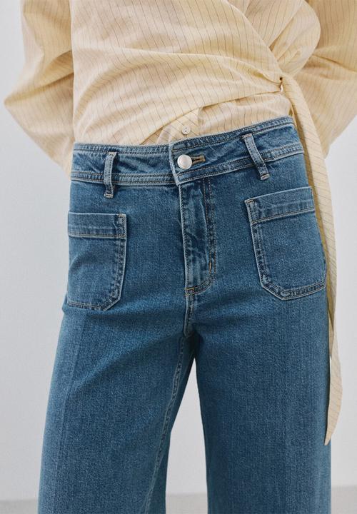MANGO - Jeans jessie  -  open blue