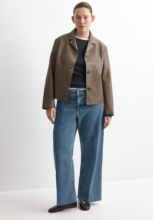 MANGO - Jeans jessie  -  open blue