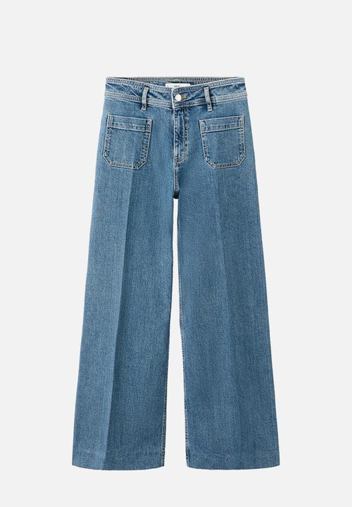 MANGO - Jeans jessie  -  open blue