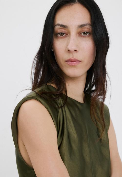MANGO - Dress gante3 - green