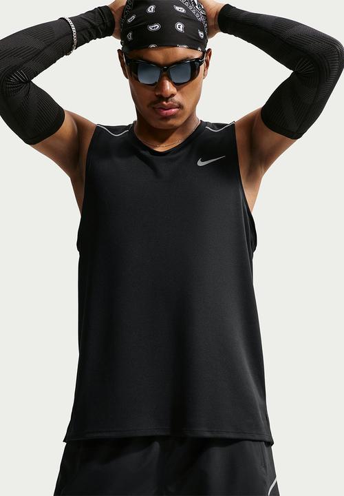 Nike - Miler  Dri-FIT 7" Brief-Lined Running Shorts - Black/Black/Refl Silver