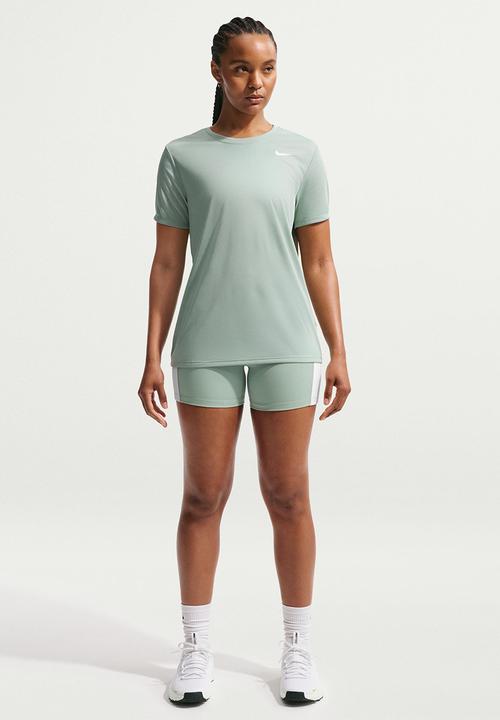 Nike - W Nk Df Rlgd Ss Tee - Steam/White