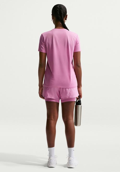 Nike - W Nk Df Rlgd Ss Tee - Lt Magenta/White