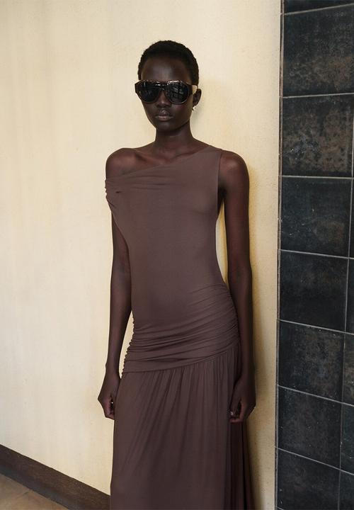 MANGO - Dress suri - brown