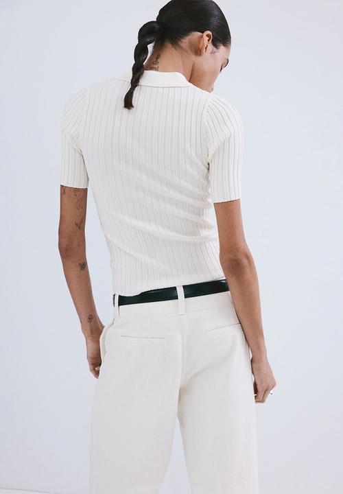 MANGO - Sweater lope - light beige