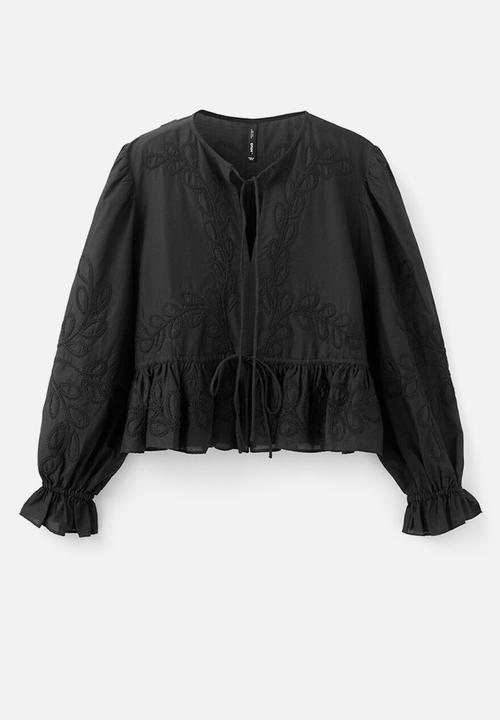 MANGO - Blouse mariya - black