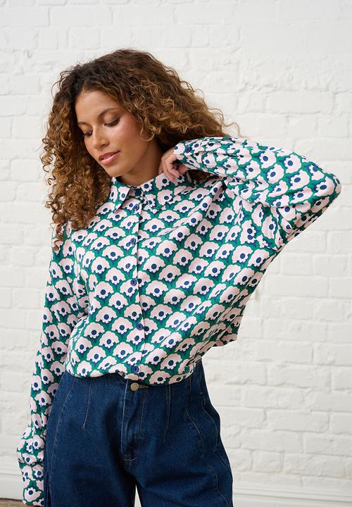 Me&B - Classic Shirt Geo Floral - Multi