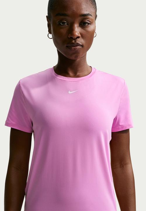 Nike - W Nk One Classic Df Ss Top - Lt Magenta/White