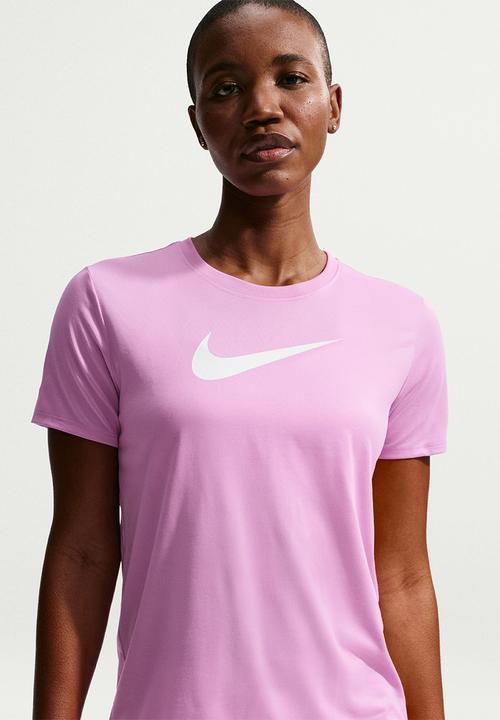 Nike - W Nk Df Tee Rlgnd Hbr - Lt Magenta/White