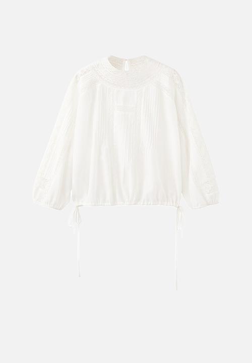 MANGO - Blouse masy - natural
