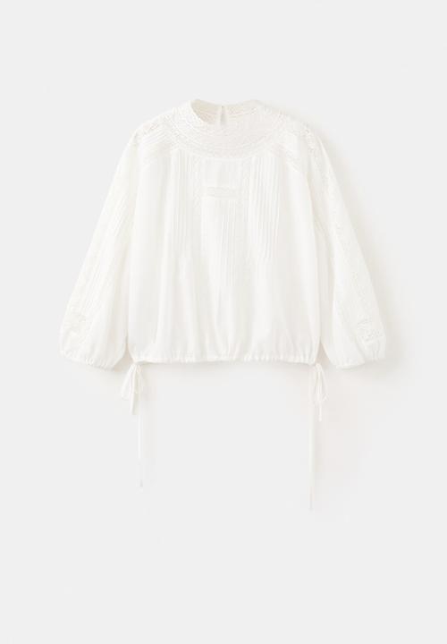 MANGO - Blouse masy - natural