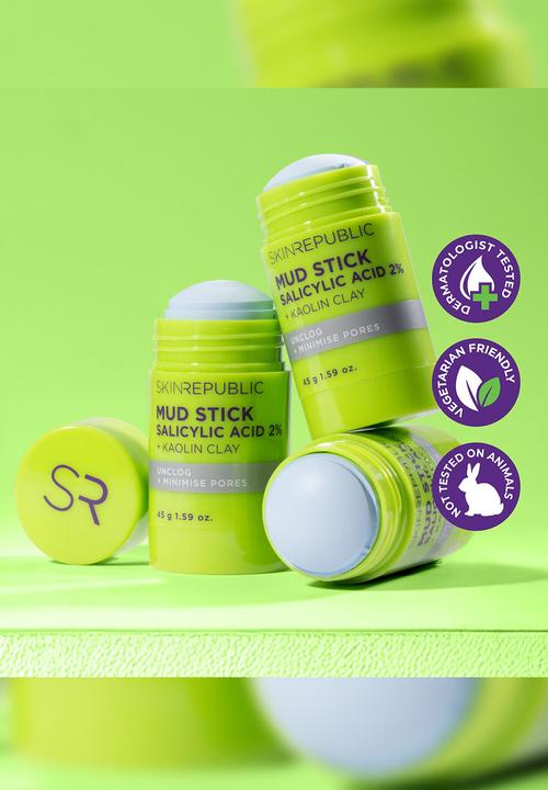 Skin Republic - Mud Stick Salicylic acid 2% + Kaolin Clay 45g