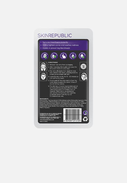 Skin Republic - Charcoal Nose Strips - 6 Pairs