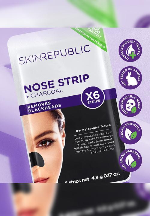 Skin Republic - Charcoal Nose Strips - 6 Pairs