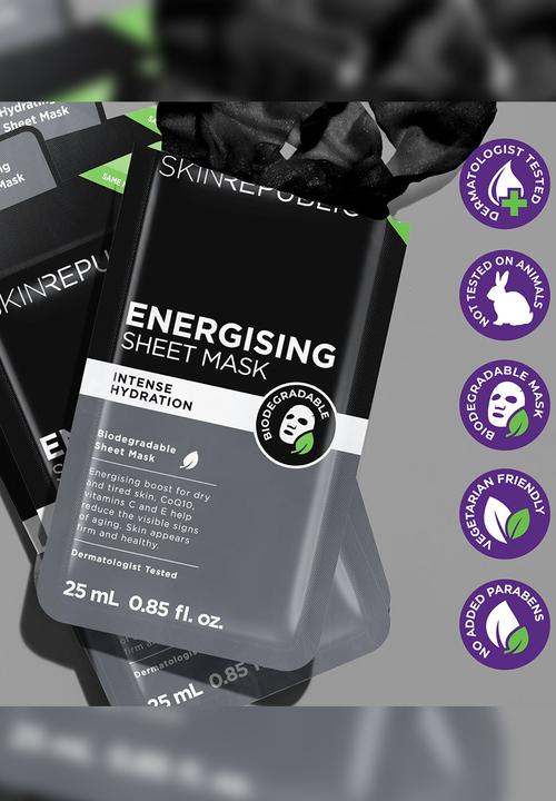 Skin Republic - Men's Energising Face Mask Sheet