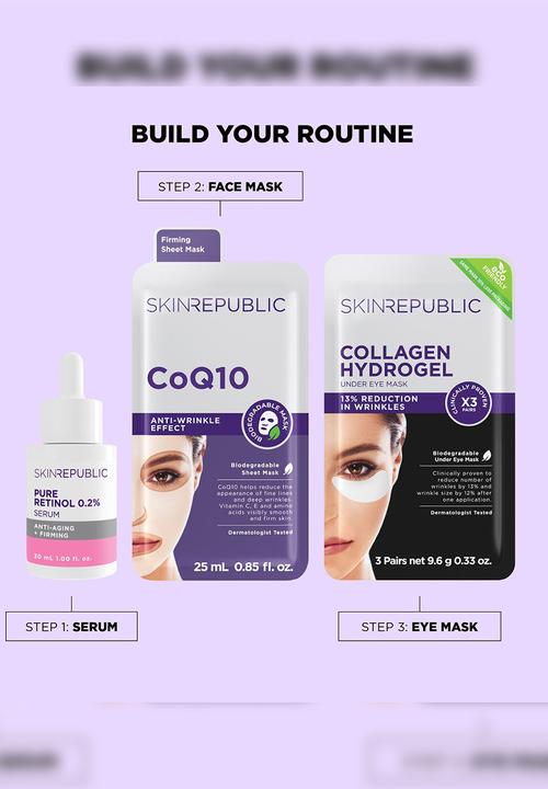 Skin Republic - CoQ10 Anti-Wrinkle Effect Biodegradable Sheet Mask