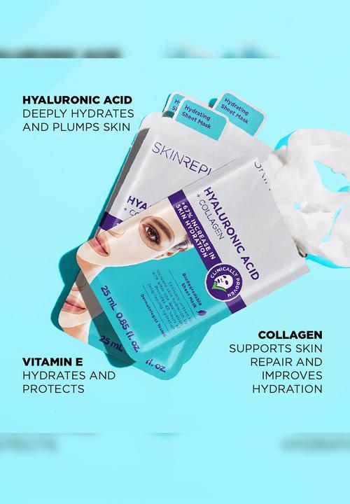 Skin Republic - Hyaluronic Acid + Collagen Face Mask