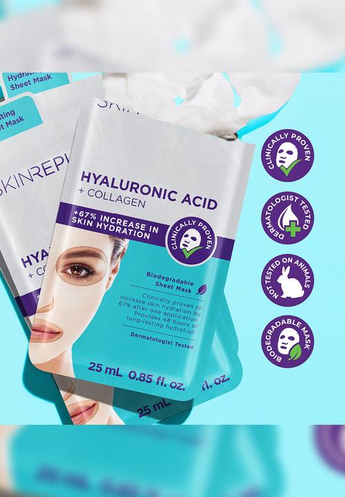 Skin Republic - Hyaluronic Acid + Collagen Face Mask