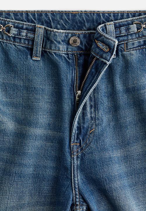 H&M - Straight high jeans - denim blue