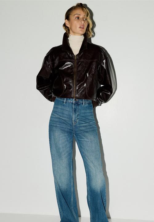 H&M - Straight high jeans - denim blue