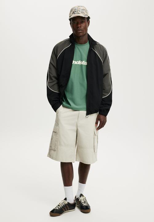 Cotton On - Cropped Fit Graphic T-Shirt - Faded teal / 2ndstar