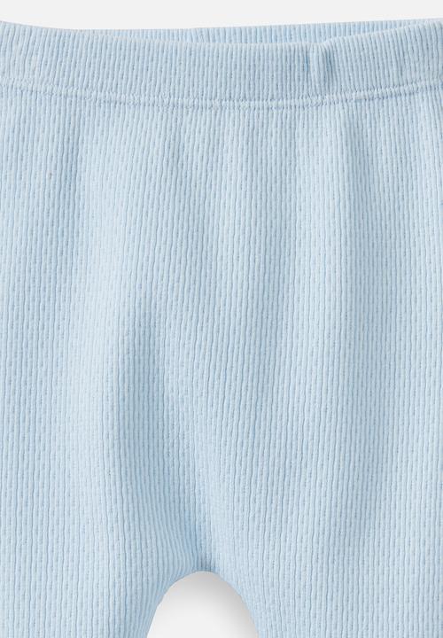 Cotton On - Organic Pointelle Legging - Blue Whisper
