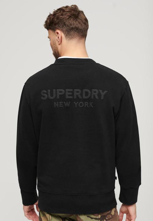 Superdry. - Sport Loose Crew Sweatshirt - Black