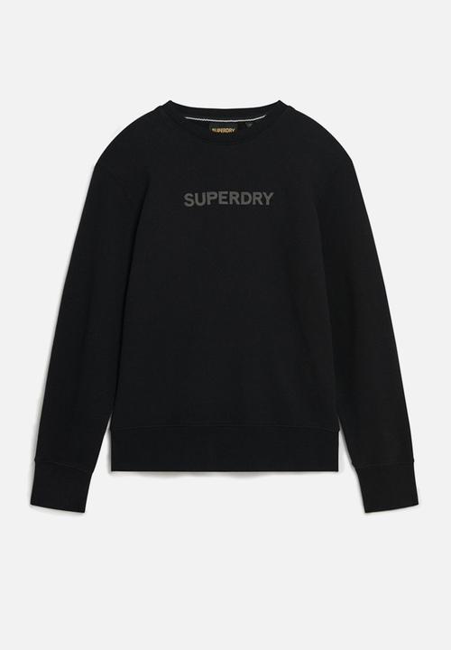 Superdry. - Sport Loose Crew Sweatshirt - Black
