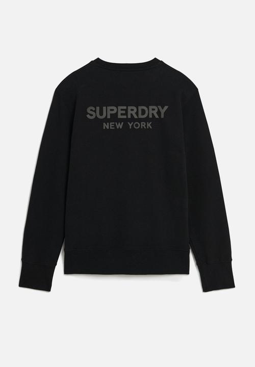 Superdry. - Sport Loose Crew Sweatshirt - Black