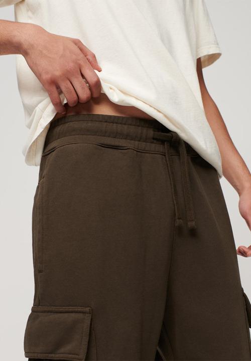 Superdry. - Relaxed Cargo Joggers - Dusk Brown