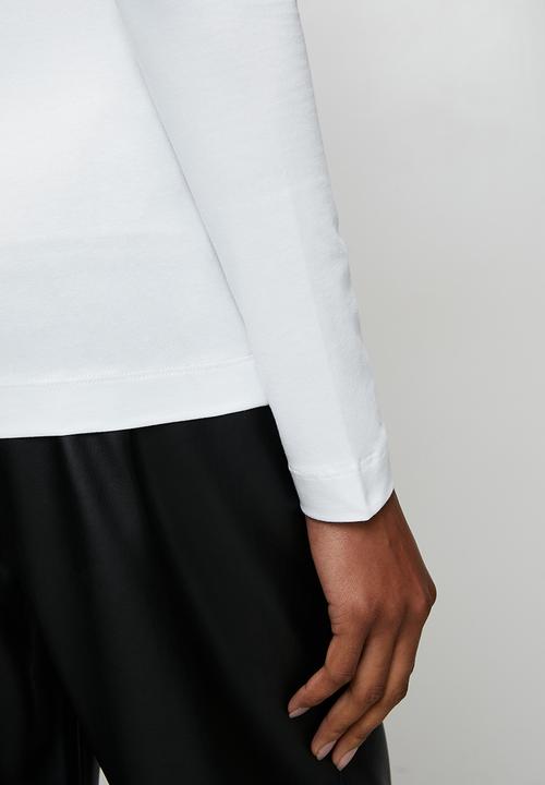 GUESS - Ls Cn Guess Script Tee - Pure White