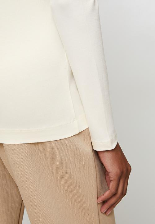 GUESS - Lds Script  Ls Top - Dove White