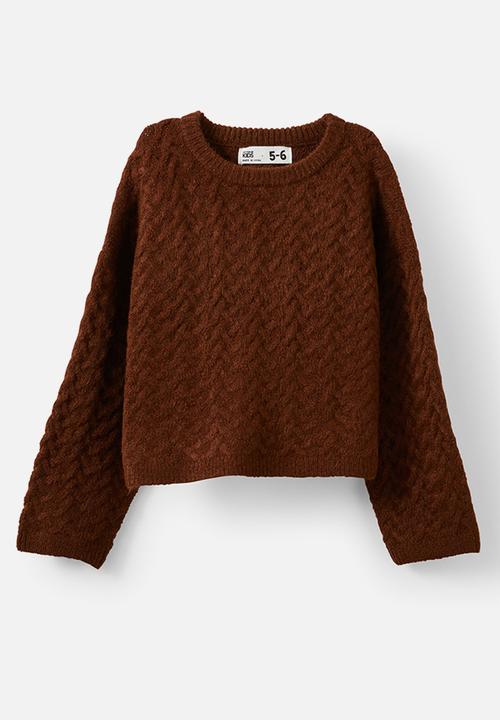 Cotton On - Cosi Knit Pullover - Chestnut Marle