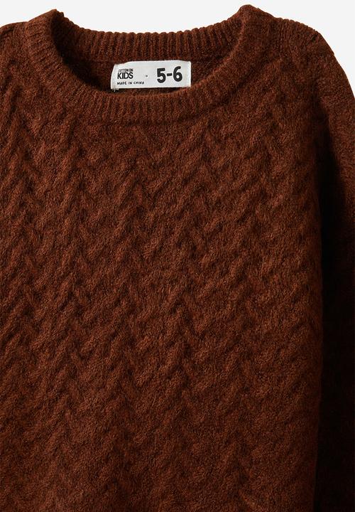 Cotton On - Cosi Knit Pullover - Chestnut Marle
