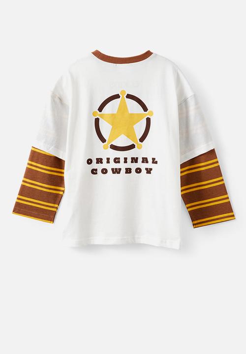 Cotton On - License Layer Tee - Lcn Dis Vanilla/ Toy Story Woody