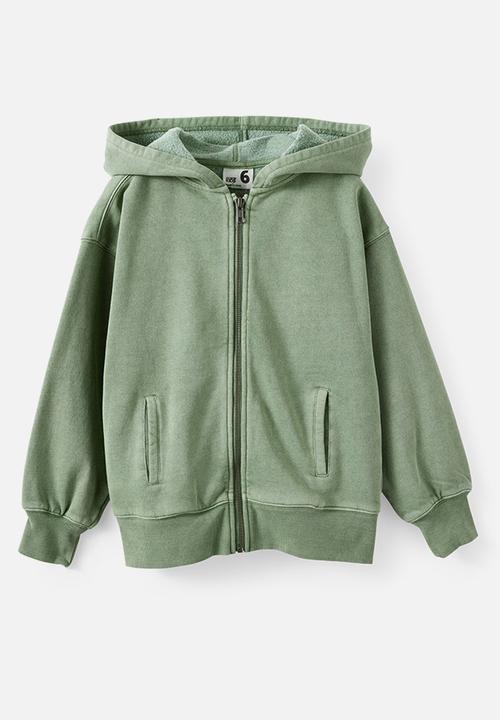 Cotton On - Sammy Zip Through Hoodie & Sammy Barrel Trackpant - Khaki Pack